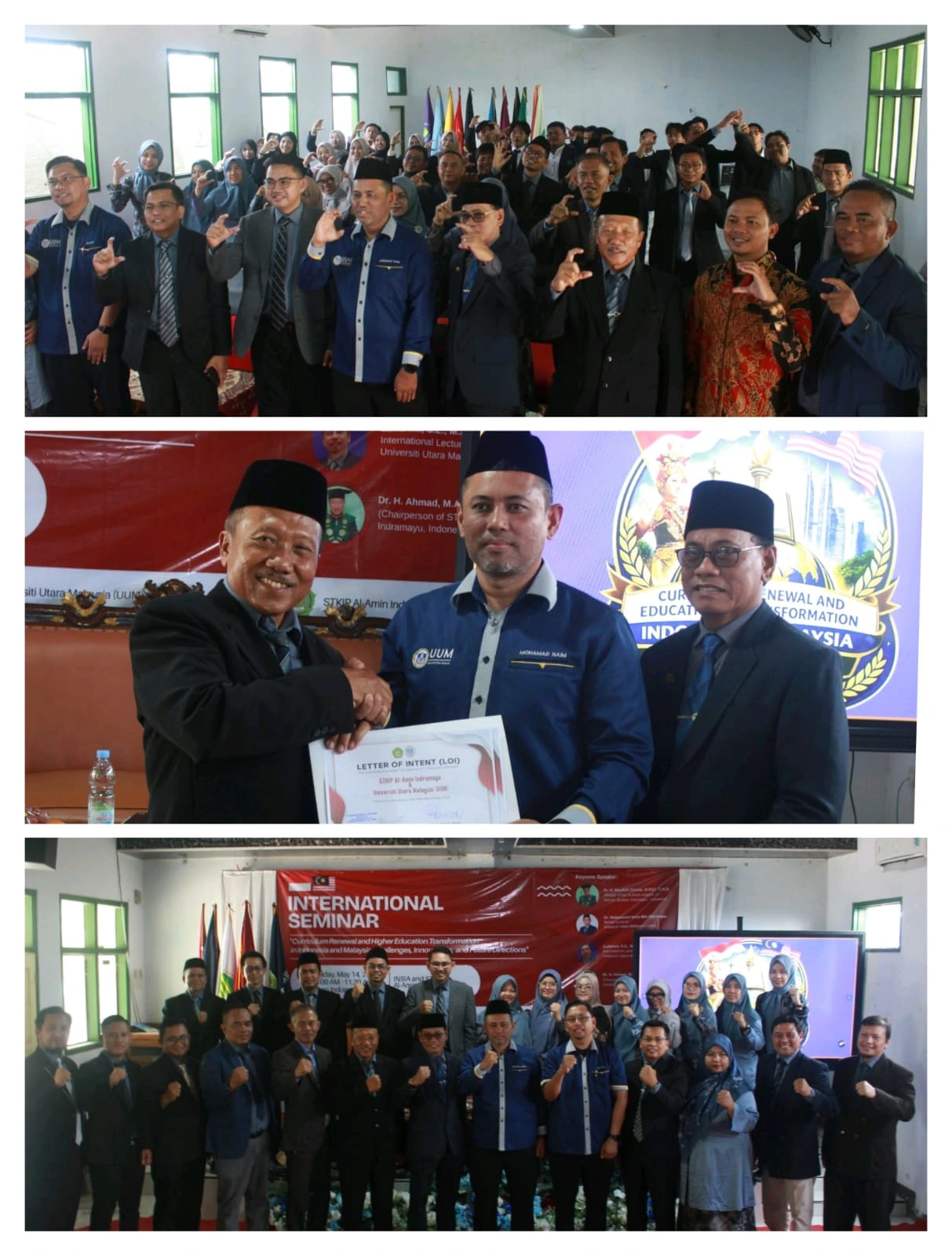 Seminar Internasional dengan Tema Curriculum Renewal and Higher Education Transformation in Indonesian and Malaysia: Challenger, Innovations and Future Direction